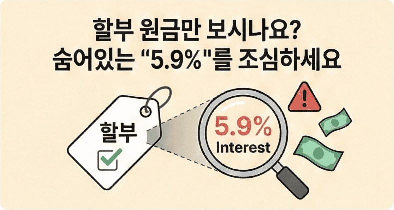 할부원금만 보면 손해! 통신사 할부 수수료 "5.9%" 체크