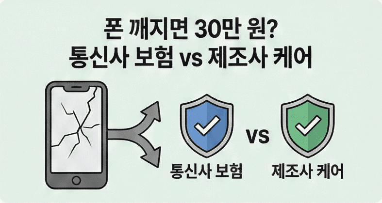 휴대폰 보험 비교 | 통신사 보험 vs 제조사 케어(애플케어·삼케플)